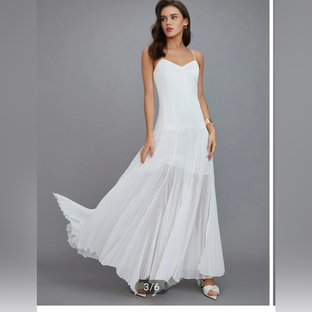 NWT Commense Boho Vacation Long Dress - White Size M